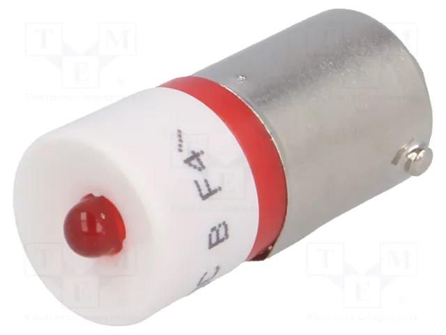 LED lamp; red; BA9S; 28VDC; 28VAC CML INNOVATIVE TECHNOLOGIES 18602450