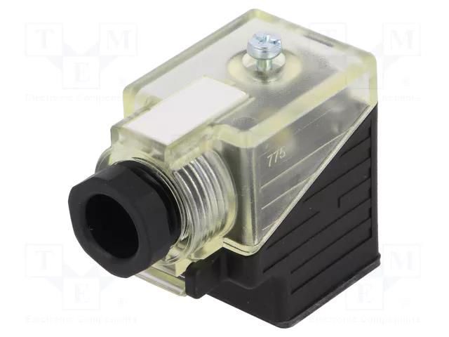 Connector: valve connector; plug; form A; 18mm; female; PIN: 3; IP65 MURRELEKTRONIK 7000-29521-0000000