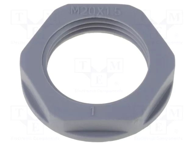 Nut; M20; polyamide; 26mm; dark grey; Thread: metric; Pitch: 1.5 HELUKABEL HELU-94262