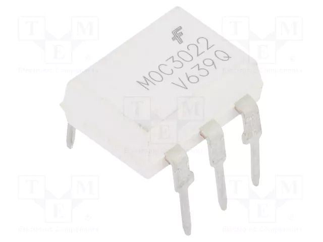 Optotriac; 4.17kV; Uout: 400V; triac; DIP6; Ch: 1; MOC302XM ONSEMI MOC3022VM