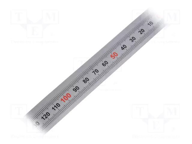 Ruler; figures horizontally arranged,R,self-adhesive; W: 11mm ELESA+GANTER GN711-KUS-1000-W-R