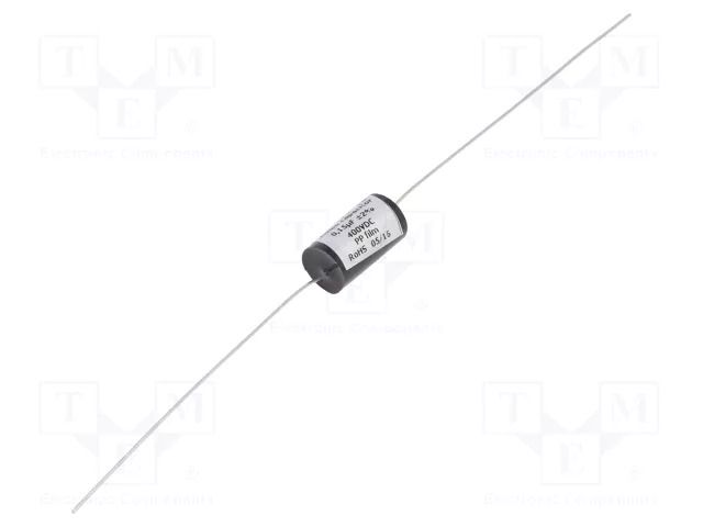 Capacitor: polypropylene; 0.15uF; 400VDC; ±2%; Ø8.1x18mm; THT MIFLEX MKP13-0.15U/400