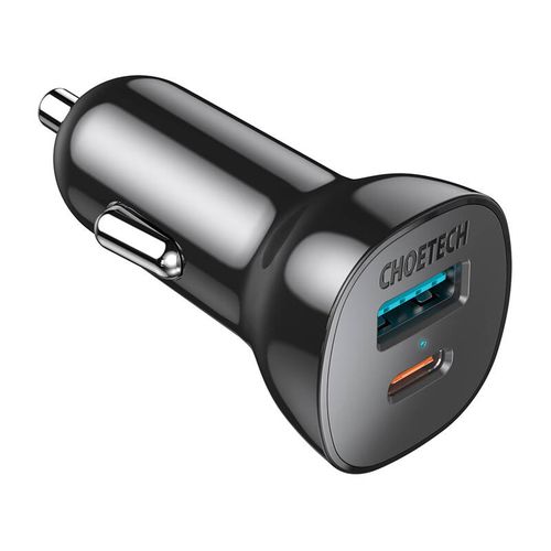 Choetech 38W QC3.0+PD20W car charger (black), Choetech TC0005-V3