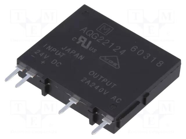 Relay: solid state; Ucntrl: 19.2÷28.8VDC; 2A; 75÷264VAC; AQ-G PANASONIC AQG22124