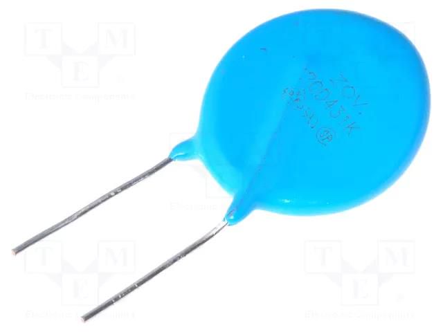 Varistor: metal-oxide; THT; 275VAC; 350VDC; 430V; ±10%; 6.5kA; 194J SR PASSIVES VAR20-275