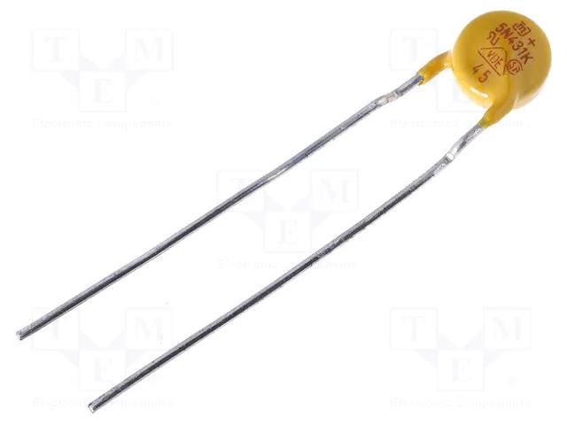 Varistor: metal-oxide; THT; 275VAC; 350VDC; 430V; ±10%; 400A; 13J SR PASSIVES VAR5-275