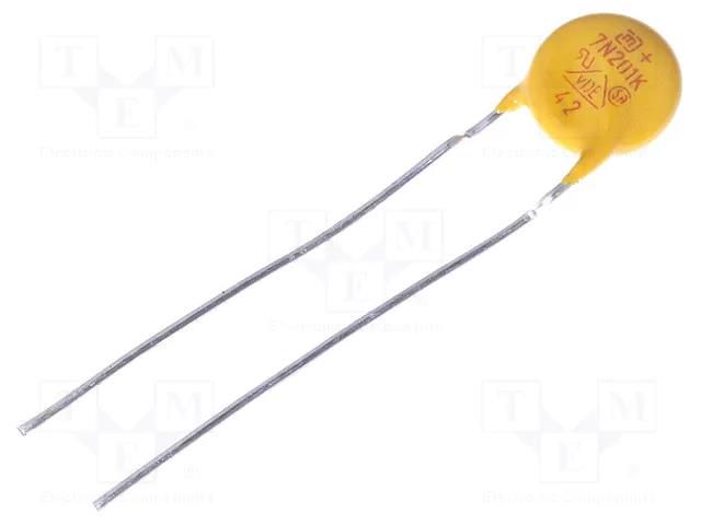 Varistor: metal-oxide; THT; 130VAC; 170VDC; 200V; ±10%; 1.2kA; 14J SR PASSIVES VAR7-130