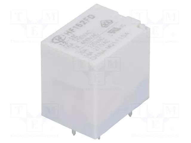 Relay: electromagnetic; SPST-NO; Ucoil: 12VDC; 20A; 20A/125VAC HONGFA RELAY HF152FD/012-1H