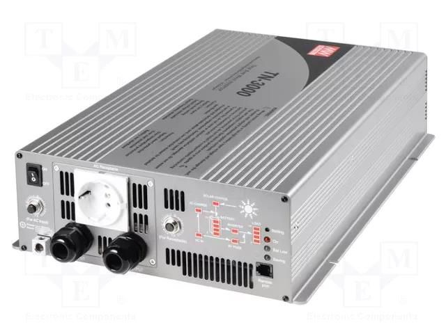 Converter: DC/AC; 42÷60VDC; 230VAC; 466x284x100mm; 0÷40°C MEAN WELL TN-3000-248B