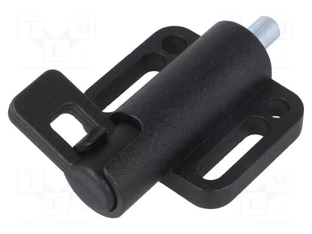 Spring latch; for profiles; W: 38mm; zinc alloy; F1: 21N; F2: 27N ELESA+GANTER GN416-6-38-L1