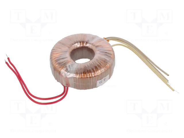 Transformer: toroidal; 100VA; 230VAC; 115V; 115V; 0.43A; 0.43A; IP00 INDEL TST100W/2X115V