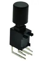 PUSHBUTTON SW, DPST-NO-DM, 3A/30V, RA TH PB400OAQR1BLK.