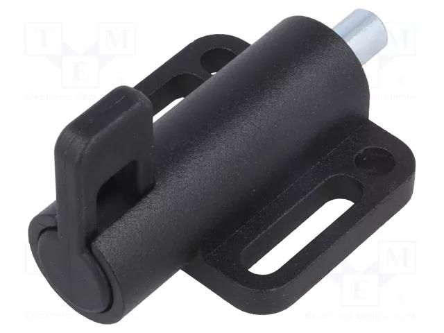Spring latch; for profiles; W: 46mm; zinc alloy; F1: 25N; F2: 38N ELESA+GANTER GN416-8-46-S