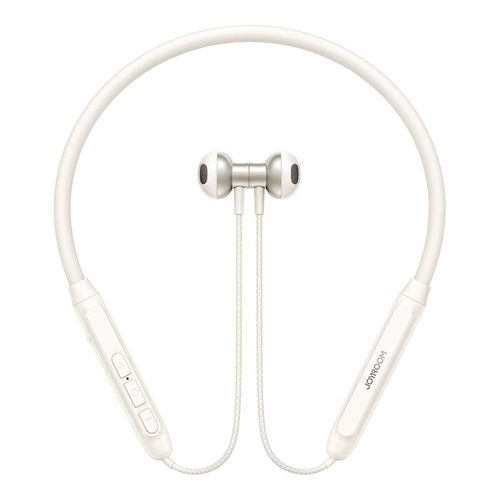 Joyroom JR-D8 wireless neckband headphones (cream white), Joyroom JR-D8(WH)