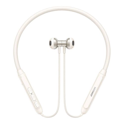 Joyroom JR-D8 wireless neckband headphones (cream white), Joyroom JR-D8(WH)