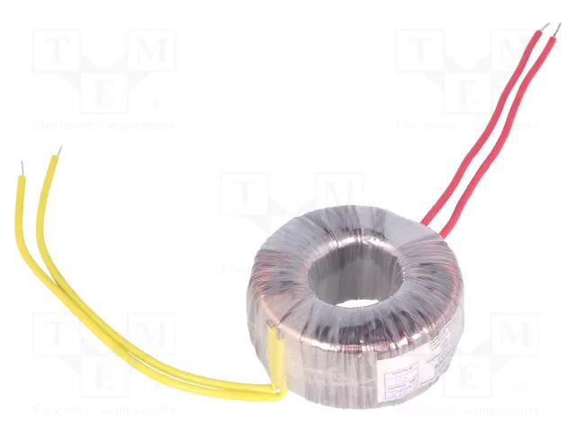 Transformer: toroidal; 35VA; 230VAC; 17V; 2.05A; Leads: cables; IP00 INDEL TST35W/17V