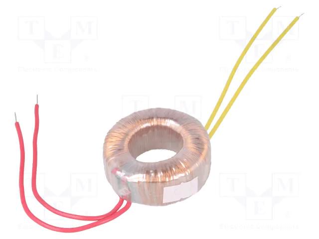 Transformer: toroidal; 20VA; 230VAC; 12V; 1.67A; Leads: cables; IP00 INDEL TST20W/12V