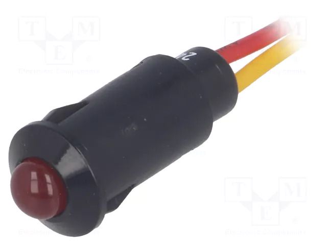Indicator: LED; prominent; red; 24VDC; Ø8.2mm; IP40; cables; 170mm SCI ILL9-24R