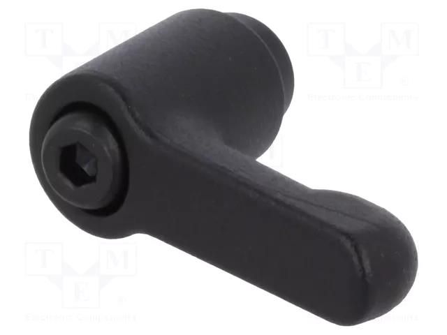 Lever; adjustable; Lever length: 30mm; Slider height: 24.5mm ELESA+GANTER GN300-30-B5-SW