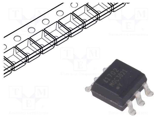 Optotriac; 5kV; Uout: 400V; without zero voltage crossing driver LITEON MOC3021S-TA1