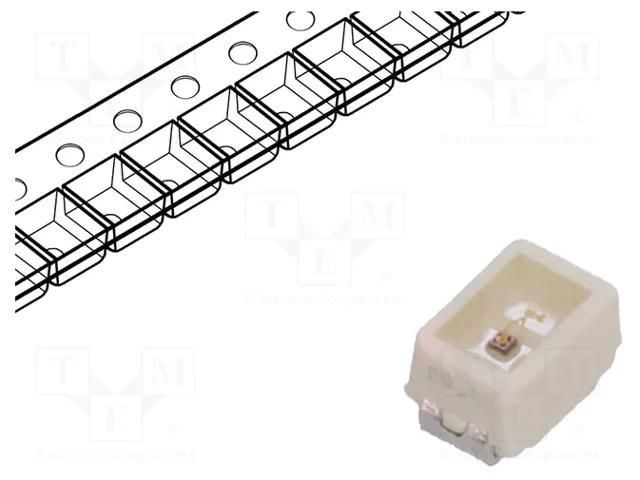 LED; red; SMD; 2014,Mini PLCC2; 300÷610mlm; 90÷180mcd; 1.8÷2.3VDC ams OSRAM LS-M676-Q2S1-1