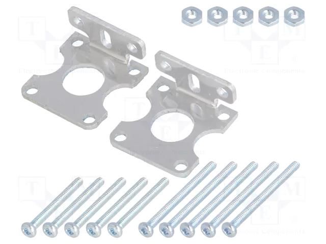 Bracket; silver; for micromotors with gear 120: 1, 200: 1, 228: 1 POLOLU POLOLU-2670