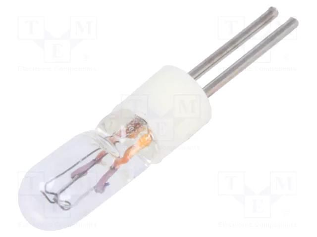 Filament lamp: miniature; BI-PIN; 12VDC; 60mA; Bulb: T1; Ø: 3.3mm BRIGHTMASTER L12-12/60