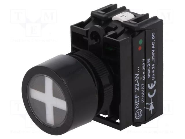 Position indicator; 22mm; NEF22; -15÷30°C; Ø22.5mm; IP66 PROMET NEF22-WPCZ