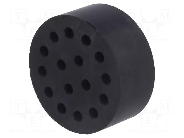 Insert for gland; 6mm; M50; IP54; NBR caoutchouc; Holes no: 16 LAPP SKINTOP-DIX-M50164
