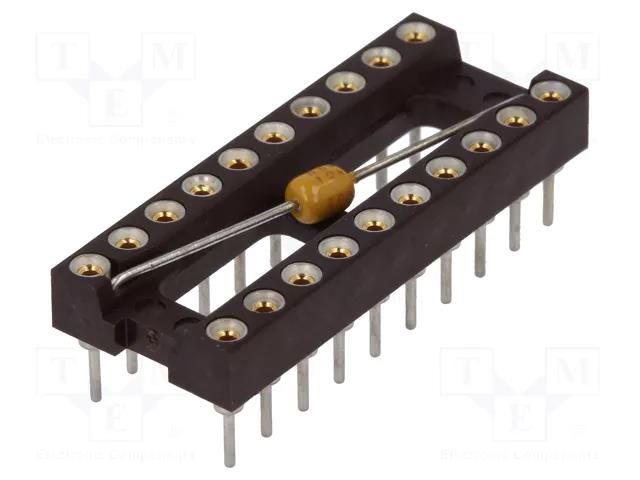 Socket: integrated circuits; DIP20; Pitch: 2.54mm; precision; THT MPE GARRY DIL-20C