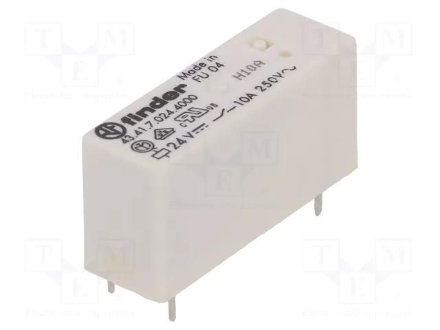 Relay: electromagnetic; SPDT; Ucoil: 24VDC; Icontacts max: 15A FINDER 43.41.7.024.4000