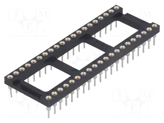 Socket: integrated circuits; DIP40; Pitch: 2.54mm; precision; THT TE Connectivity 3-1571552-2