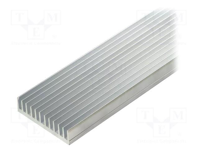 Heatsink: extruded; grilled; aluminium; L: 1000mm; W: 59.69mm; raw FISCHER ELEKTRONIK SK630/1000/AL