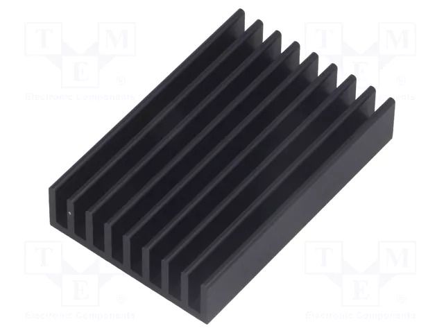 Heatsink: extruded; grilled; black; L: 50mm; W: 33mm; H: 10mm FISCHER ELEKTRONIK SK635/50/SA