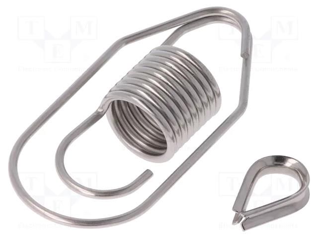 Spring with lug for rope tightening; FC/FD/FL/FP PIZZATO ELETTRICA VFAF-ME78