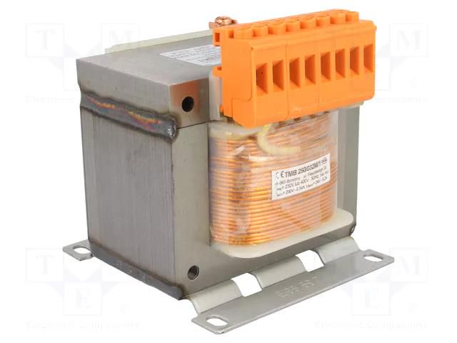 Transformer: mains; 250VA; 230VAC,400VAC; 230V; 24V; screw type INDEL TMB250/230400/230V