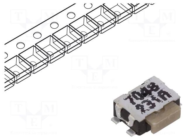 Microswitch TACT; SPST-NO; Pos: 2; 0.05A/32VDC; angular,SMT; none C&K KMS231GLFS