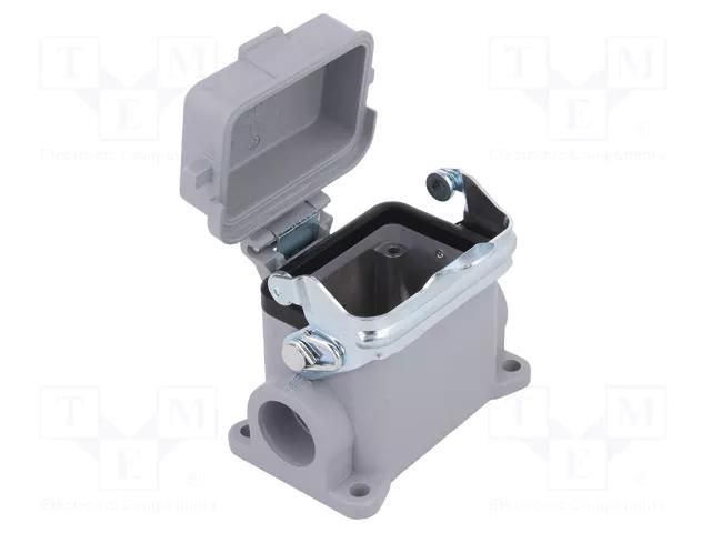 Enclosure for connectors: HDC; size 3; with latch; with cover TE Connectivity 1-1102253-2