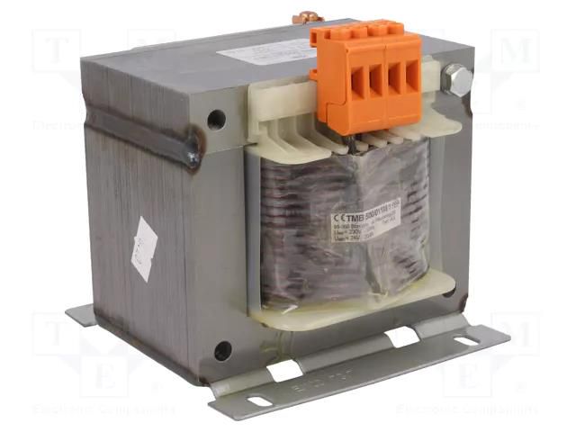 Transformer: mains; 500VA; 230VAC; 24V; Leads: terminal block; IP00 INDEL TMB500/24V