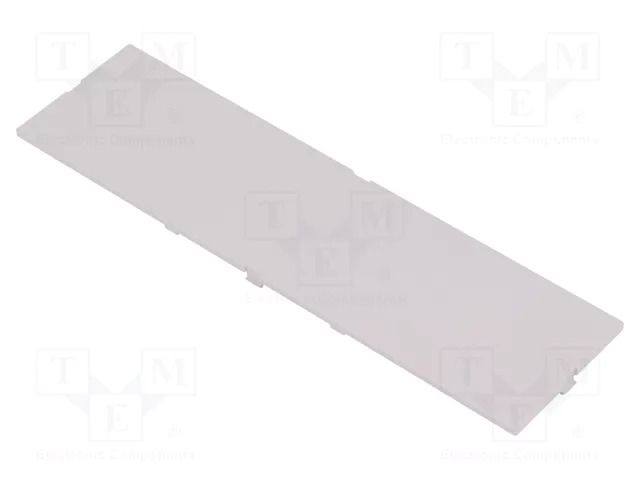 Front panel; without frame,with holder; grey ITALTRONIC IT-P05090201F.BL