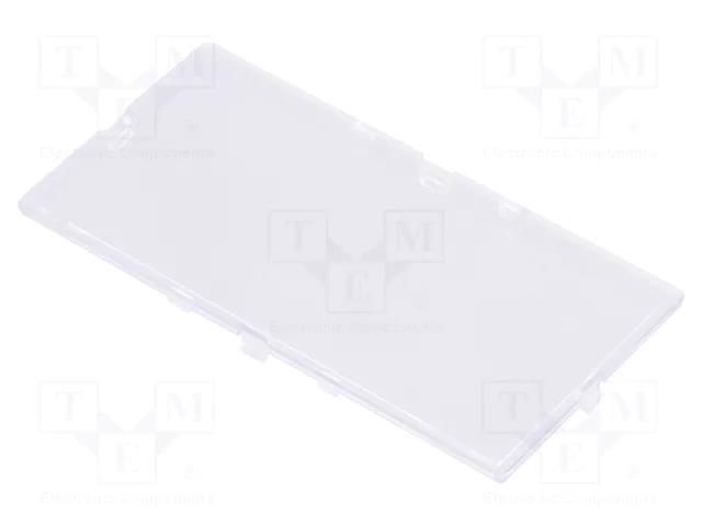 Front panel; without frame,with holder; transparent ITALTRONIC IT-P05050721F