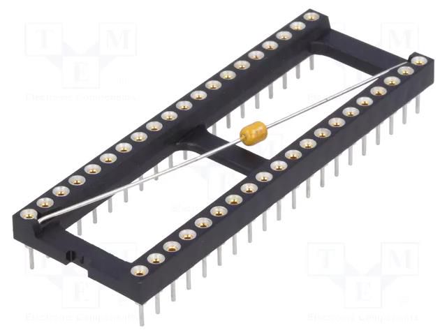 Socket: integrated circuits; DIP40; Pitch: 2.54mm; precision; THT MPE GARRY DIL-40C