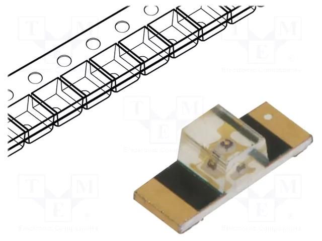 LED; amber; SMD; 1305; 28.5÷75mcd; 3.4x1.25x1.1mm; 150°; 20mA; 60mW BROADCOM (AVAGO) HSMA-C265