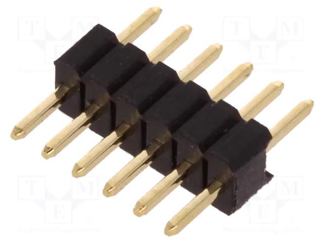 Connector: pin strips; pin header; male; PIN: 6; straight; 1.27mm CONNFLY ZL319-6P