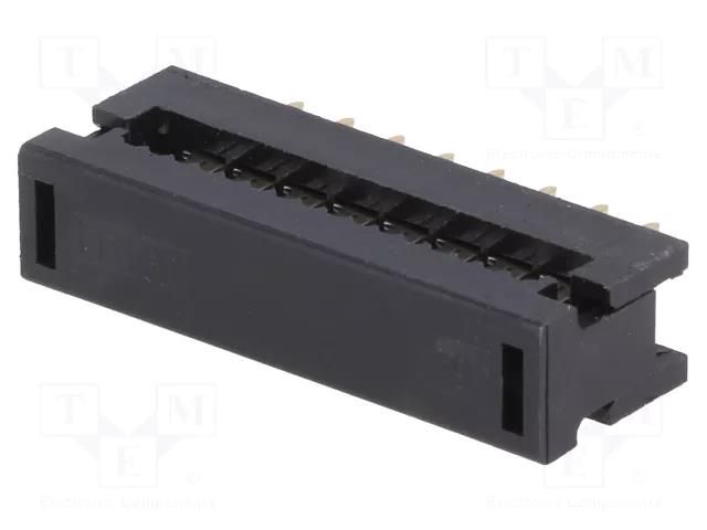 Connector: IDC; PIN: 16; 3A; 250V; IDC,THT; for ribbon cable; 2.54mm ADAM TECH FTR-16-SG