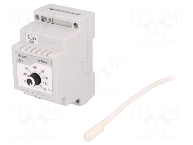 Module: regulator; NTC 47kOhm; temperature; 20÷90°C; NC,relay ETRON TP-TPMC-8