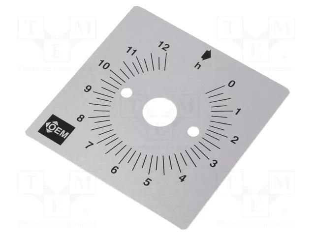 Scale for mechanical timer FAUCIGNY INSTRUMENTS S12H