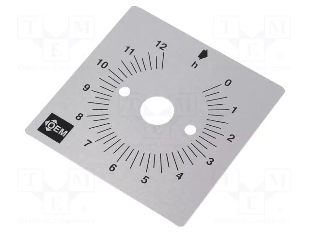 Scale for mechanical timer; Range of val: 0÷12h FAUCIGNY INSTRUMENTS S12H
