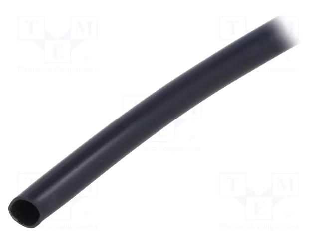 Insulating tube; PVC; black; -20÷125°C; Øint: 6mm; L: 400m; UL94V-0 SIGI PVC125-6-BK-400