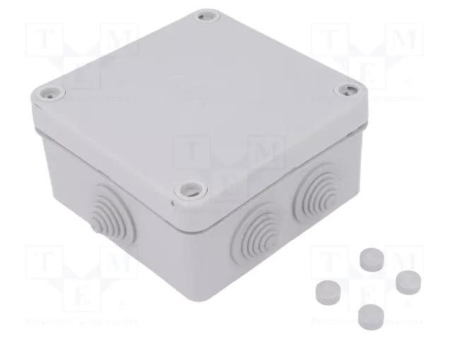 Enclosure: junction box; X: 113mm; Y: 113mm; Z: 58mm; wall mount SPELSBERG HP100-L